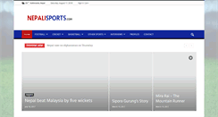 Desktop Screenshot of nepalisports.com