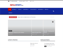 Tablet Screenshot of nepalisports.com